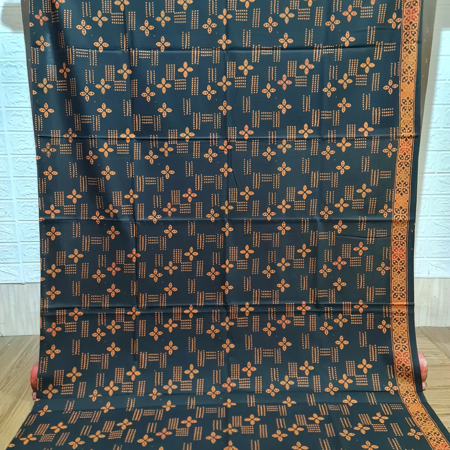 Kain Batik Colet Ceplok Kotak Petrol