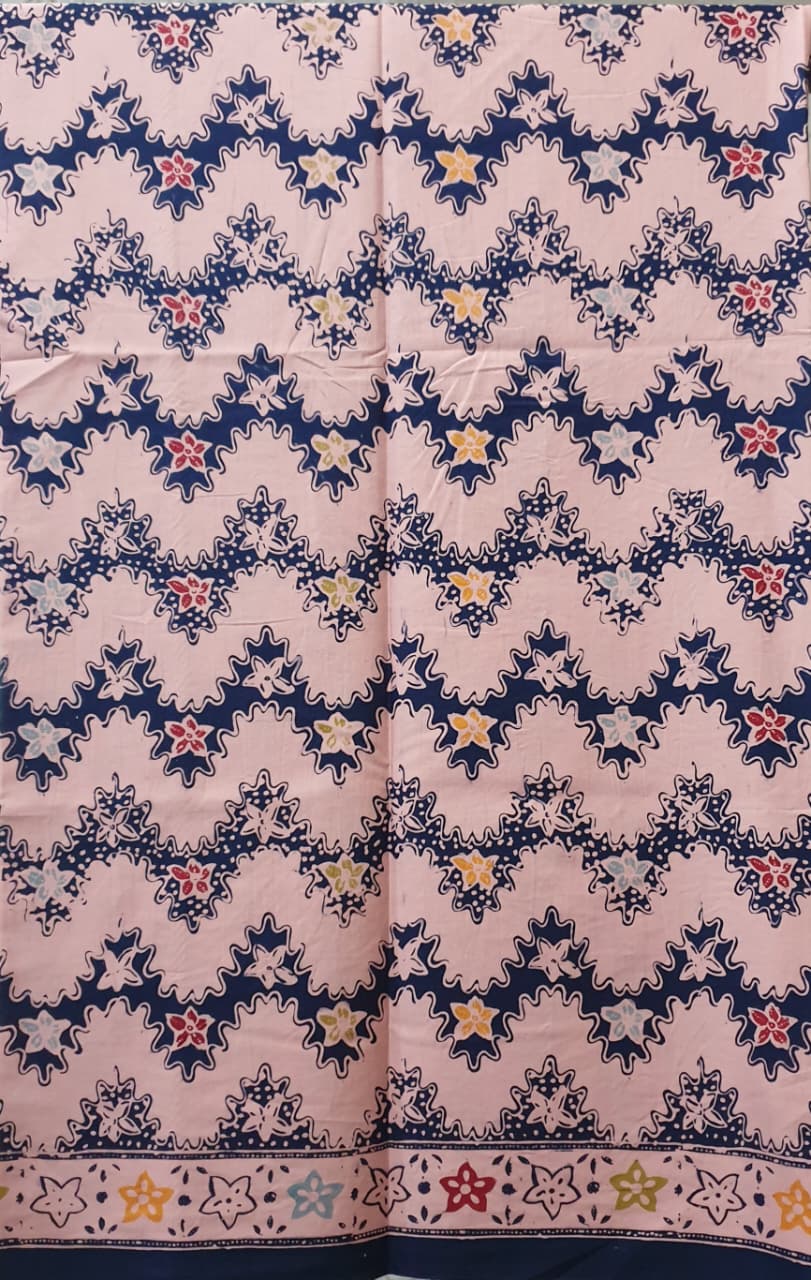 Kain Batik Cap Indigo  Premium S04172