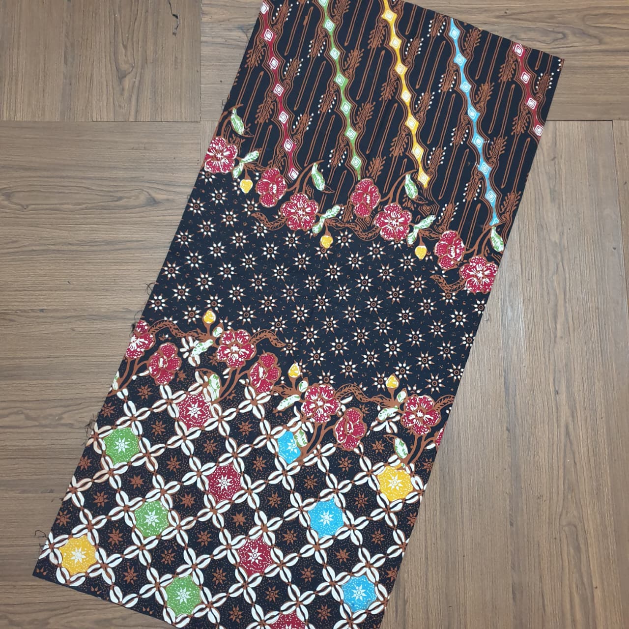 Kain Batik Kombinasi Tulis colet sogan  Premium S0380