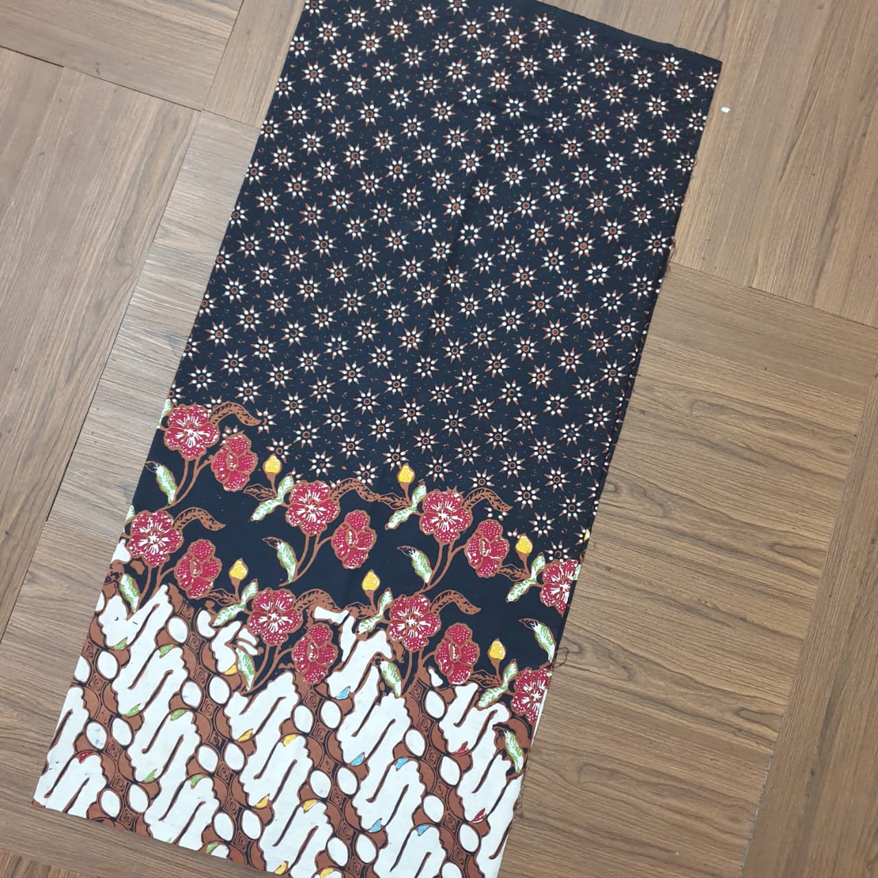 Kain Batik Kombinasi Tulis colet sogan  Premium S0381