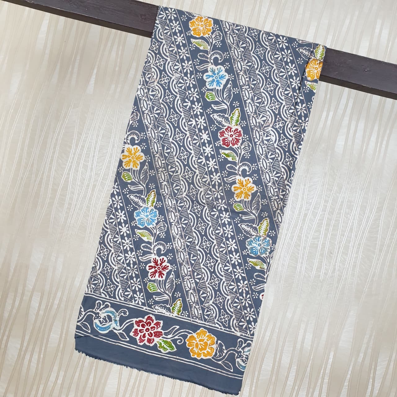 Kain Batik Cap Indigo  Premium S04167