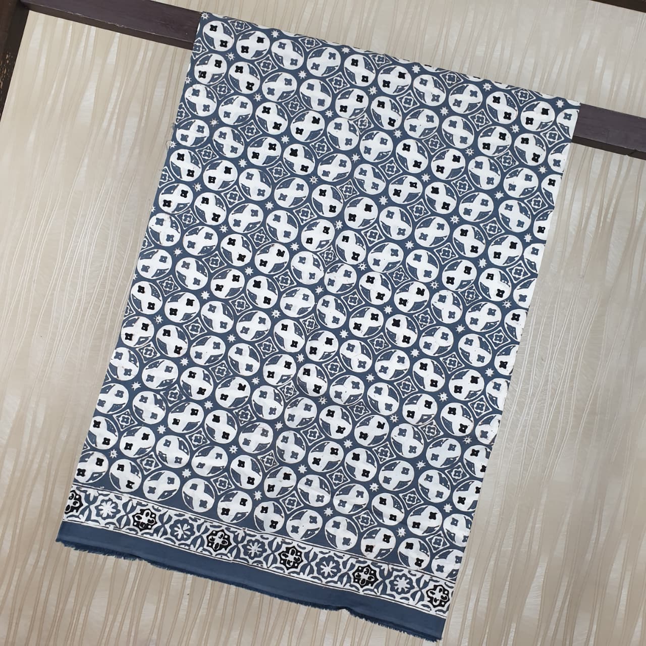 Kain Batik Cap Indigo  Premium S04152