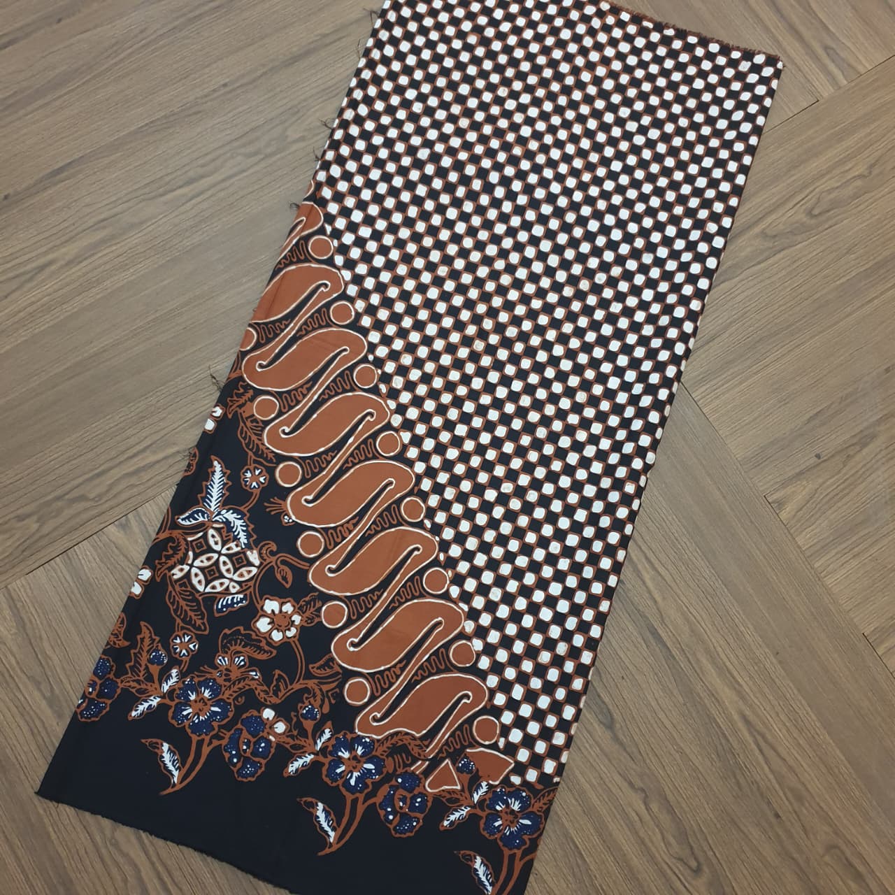 Kain Batik Kombinasi Tulis sogan  Premium S0378